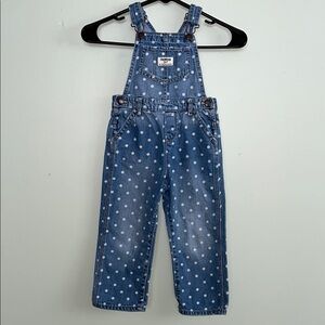 OshKosh B'gosh Blue Polka Dot Kids Overalls